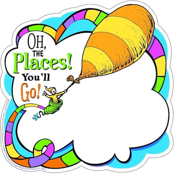 Dr. Seuss™ Oh The Places Paper Cut Outs, 36 Pieces, PK3